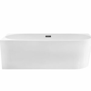 Aloni baignoire autoportante avec angle gauche (170x75cm) - Blanc - Réf. : FB3400L