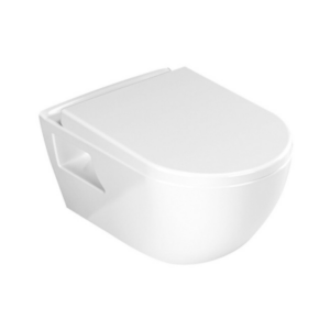 Aloni 'design' wc suspendu avec bidet en inox - Blanc - Réf. : AL5508