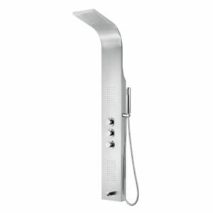 Aloni colonne de douche thermostatique - Chrome mat - Réf. : ZLC101
