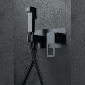 Robinet de bidet encastré mono niveau noir mat série suède - Réf. : BDC032-5NG