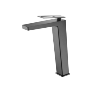 Mitigeur lavabo bec haut noir mat série suédoise - Réf. : BDC032-3NG