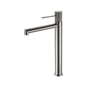 Mélangeur d'évier à bec haut en nickel brossé série line - Réf. : BDD038-3NQ