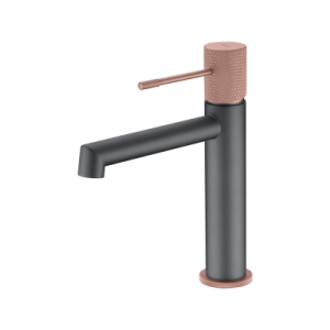 Mitigeur de lavabo série gris mat/champagne line - Réf. : BDD038-1GC