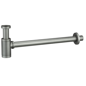 Siphon apparent rond en gris mat avec cartouche de siphon - Réf. : SCL002/GRM