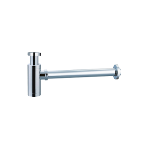 Siphon apparent rond chromé avec cartouche de siphon - Réf. : SCL002