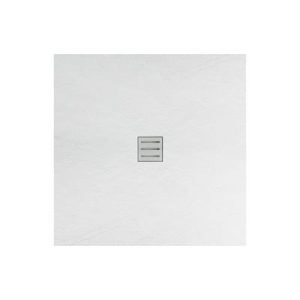 Aloni receveur de douche acrylique (80x80cm) - blanc mat - Réf. : SWB-8080
