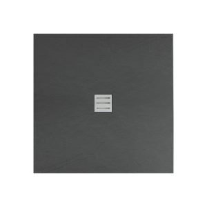 Aloni receveur de douche acrylique (90x90cm) - anthracite mat - Réf. : SWZ-9090