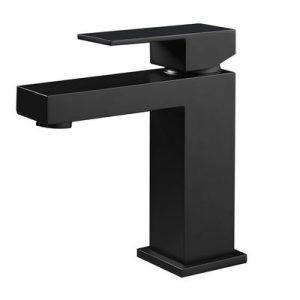 Aloni chan mitigeur de lavabo carré - noir mat - Réf. : CR6028-6B