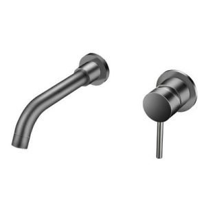 Aloni mitigeur lavabo mural - gris bronze - Réf. : CR7120-6GG