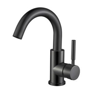 Aloni ensy mitigeur de lavabo avec bec orientable - noir mat - Réf. : CR7820-5B